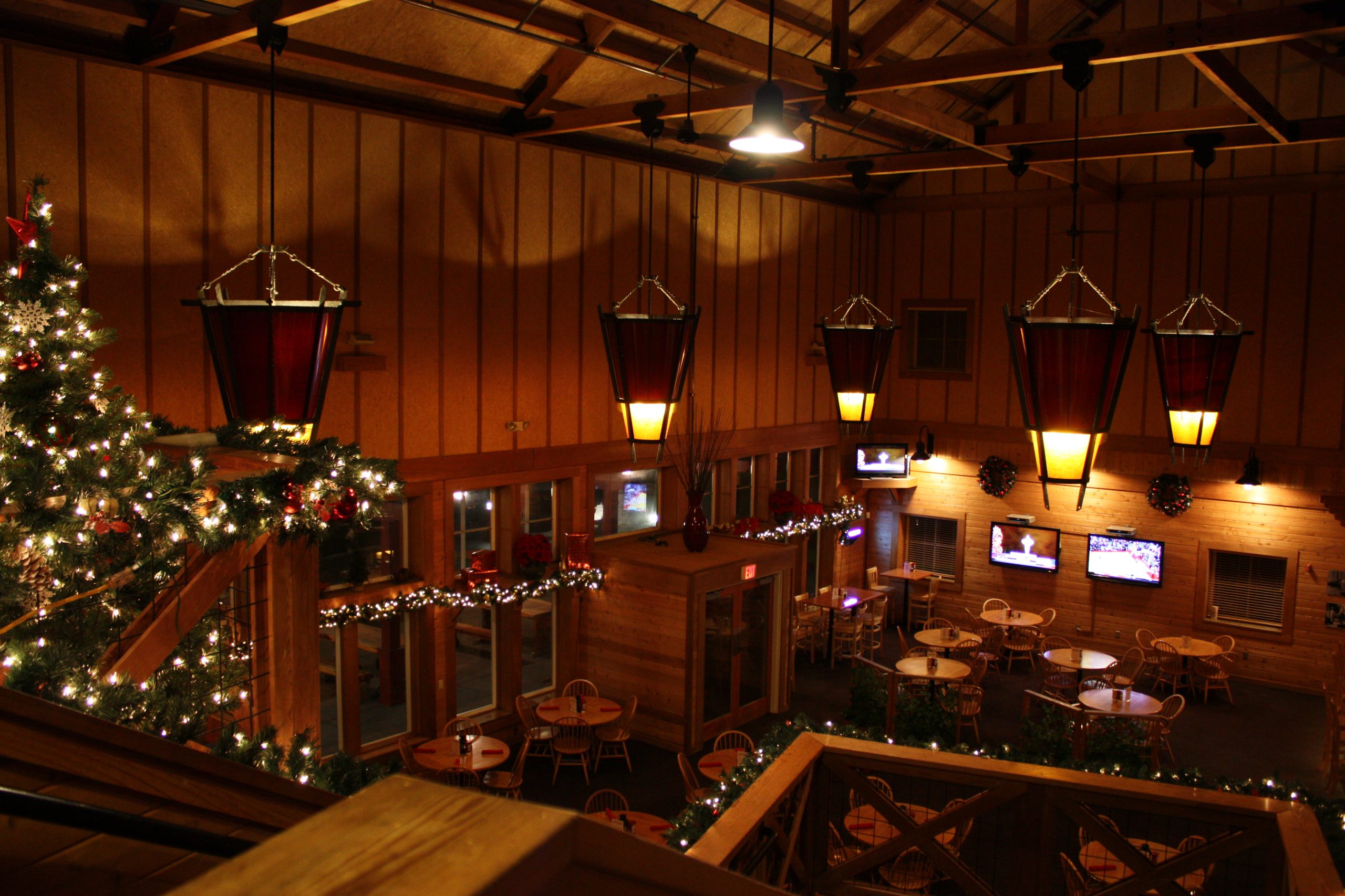 The Clubhouse with holiday decorations