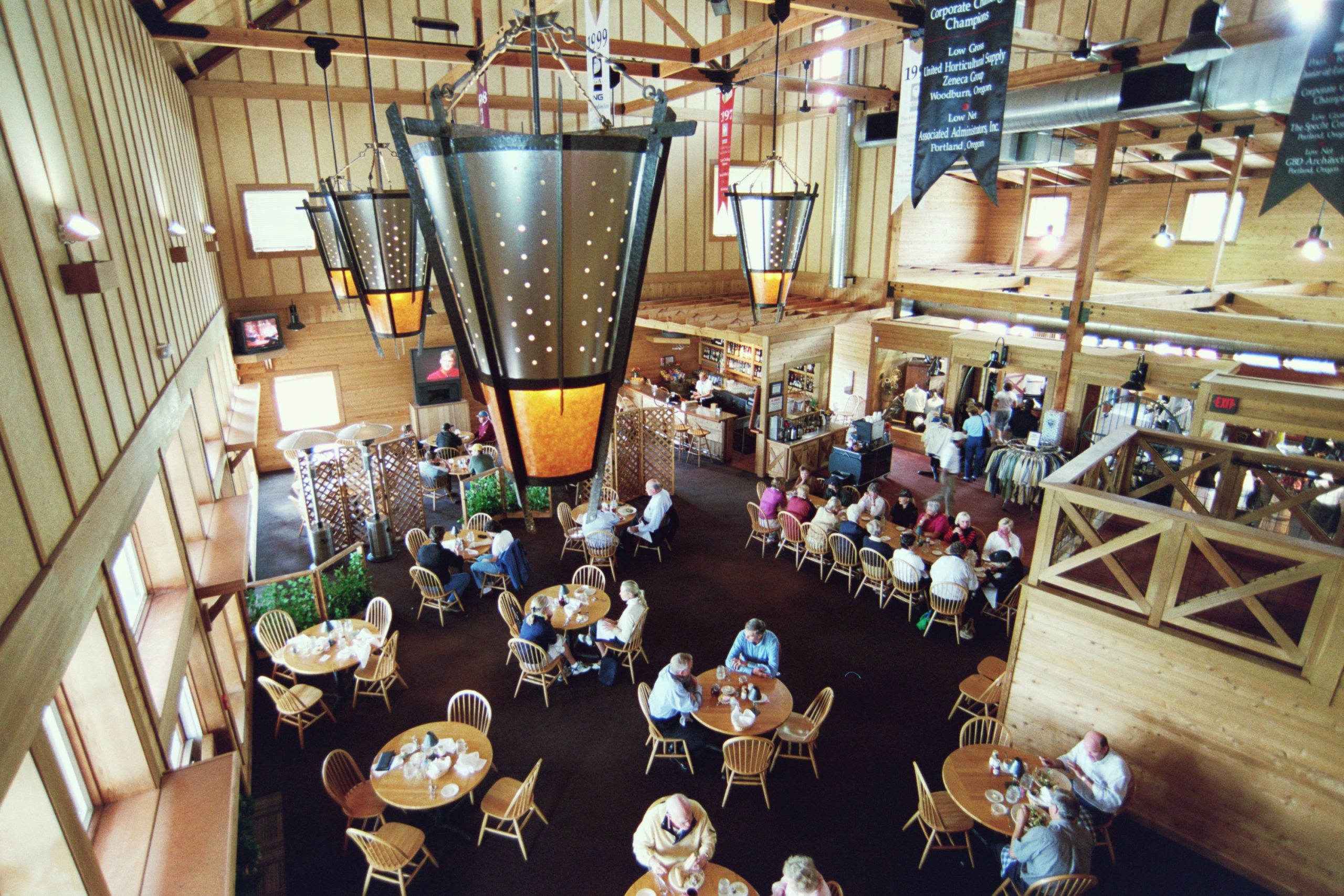 View of Langdon's Grill from Loft