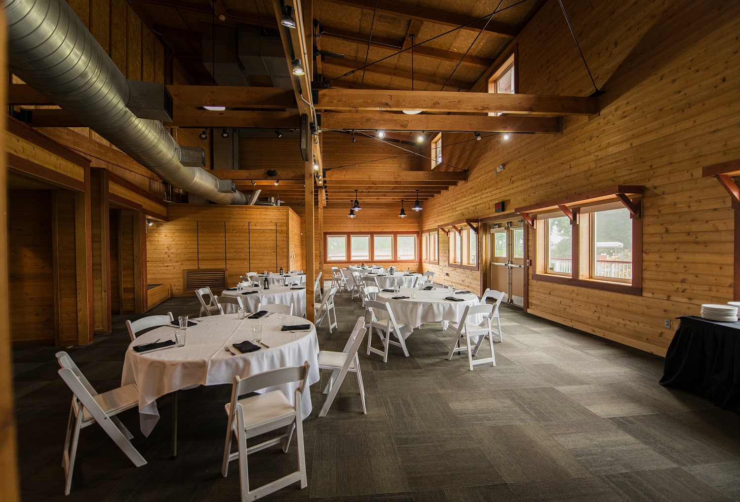 The gallery event space at Langdon Farms Golf Club