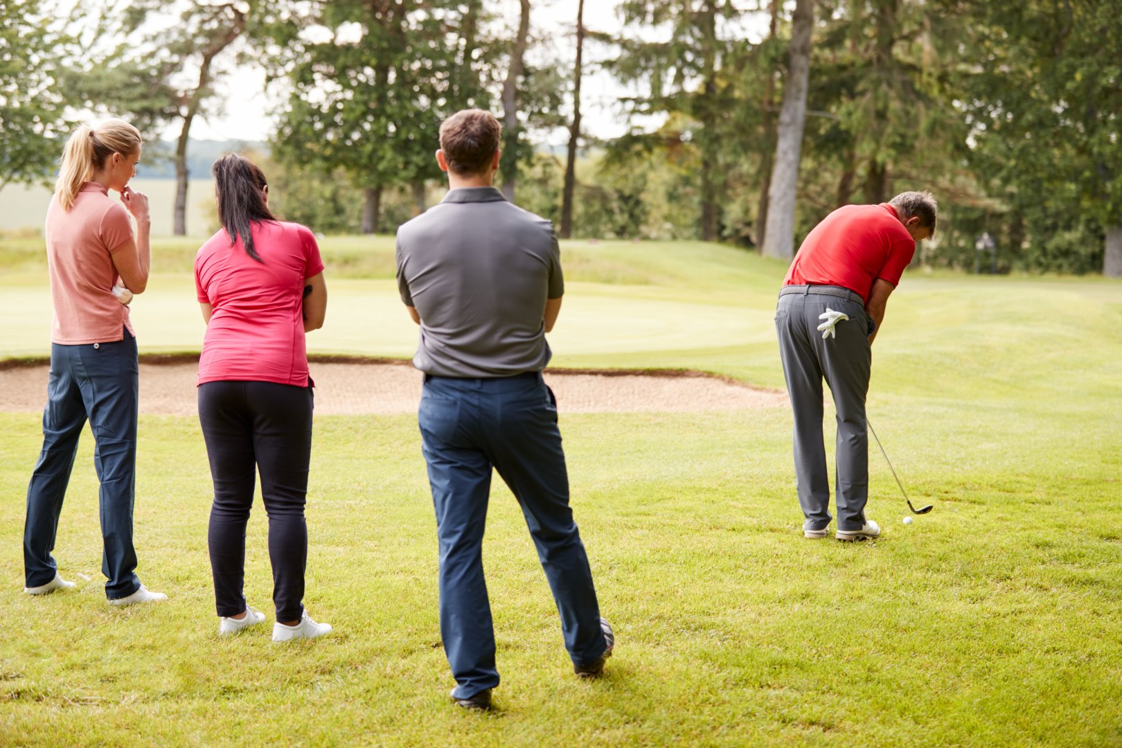 Golf class in session at langdon farms golf club